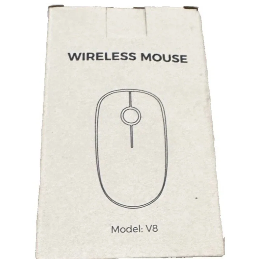 V8 Wireless Mouse 2.4G Slim Cordless Mice Optical Scroll PC Laptop Mac
